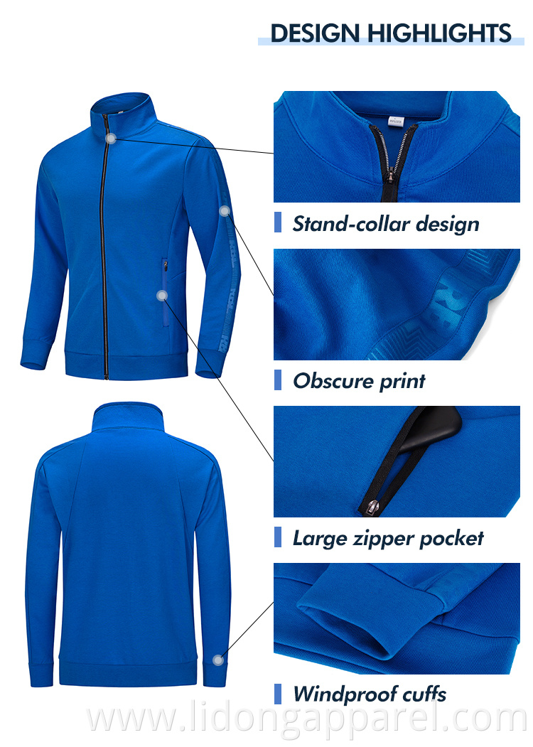 High quality outdoor leisure sports slim fit men's jacket